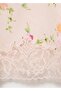 Floral Patterned Skirt with Lace Details - 5
