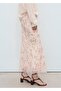 Floral Patterned Skirt with Lace Details