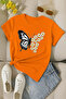 Daisy Butterfly Printed Unisex T-Shirt