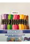 Losiya Paris Muline Thread Set Etamine Thread Cross Stitch Thread Set 12 Colors Koton - 2