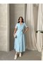 Women's Cotton Woven Lined Buttoned Dress - 4