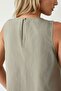 Mixray Collection Crew Neck, Sleeveless A-Form Maxi Dress - 6