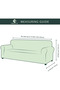 3+2+1+1 Woven Jacquard Seat Cover. Flexible with Rubber, Washable Seat Sofa, Sofa Bed Cover/Cover - 3