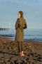 Your Name Is Khaki Color Parachute Fabric Zippered Full Hijab Swimsuit C7T5N2O52-3 - 2