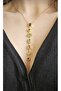 Y Model High Quality Colorful Stone Necklace (Gold) - 2