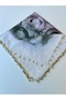 Handcrafted Handcrafted Edge Beaded Writing Cheesecloth Yemeni Dowry Gift - 2