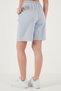 Cotton Standard Fit Normal Waist Tie Pocket Shorts Shorts 668Yp5326 - 6
