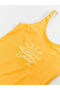 Yellow Quick-Drying UV Protective Girls' Swimsuit - 3