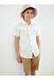 Lcw Kids Khaki Patterned Boys' Shirt and Shorts - 2