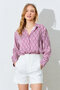 Burgundy Patterned Satin Shirt |   Ek1001618181