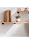 Wall Shelf Light Brown 40x60x(2-4) cm Treated Solid Wood Oak