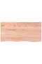 Wall Shelf Light Brown 100x50x(2-4) cm Treated Solid Wood Oak - 2
