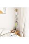 Wall Corner Shelf White 20x20x127.5 cm Engineered Wood - 4