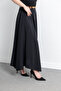 Women's Belted Cupra Fabric Skirt 2123 - 3