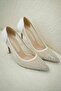 Mira Heeled Mesh Evening Dress Shoes White
