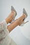 Mira Heeled Mesh Evening Dress Shoes White - 4
