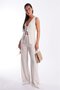 Natural Tie Front Vest Trousers Women's Suit Mg2403 - 6