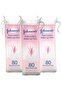 Johnson’s Pure Cotton Makeup Pads, Pack of 3x80 Rounded Pads