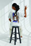 Lenithra Attack on Titan Mikasa Anime Back Printed Unisex Oversize White T-Shirt