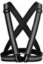 Reflective Vest Black - Motorcycle, Bicycle and Scooter Night Vision (Compliant with New Laws)
