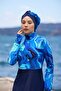 Yakamoz Model Lycra Design Hijab Double Swimsuit Set - 3