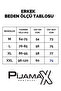 Men's Anthracite Square Plaid Pattern Short Sleeve Combed Cotton Knitted Fabric Pajama Set - 3