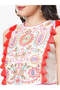 Featuring a Offwhite boho calf length airy dress with tassel and embroidery - 7
