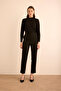 Crepe Trousers with Elastic Waist Detail