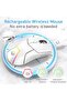 -Ergonomic Bluetooth Mouse with Triple Mode (Dual Bluetooth + 2.4G Wireless), 4000 DPI, USB- - 5
