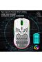 -Wireless Gaming Mice Rechargeable with RGB Lights, Lightweight Honeycomb Shell-White - 4
