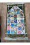 Printed Broken Patch Pattern Prayer Rug