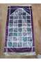 Printed Broken Patch Pattern Prayer Rug