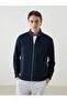 High Collar Long Sleeve Men's Zipper Sweatshirt
