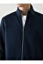 High Collar Long Sleeve Men's Zipper Sweatshirt - 3