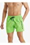 Men's Green Swim Shorts - Quick Dry, Inner Mesh, Pockets Swimwear