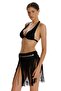 Clever Tasseled Black Pareo Skirt - 2
