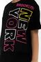 2775-2 Female Child Black New York Short Leggings Suit - 3