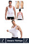 Gynecomastia Erect Posture Belly Chest Tightening Firming Ultra Elastic Men's Singlet Corset 4Pcs - 3