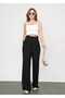 Women's Pleated Double Button Linen Palazzo Pants 3009 - 2