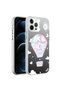 iPhone 12 Pro Max Compatible Patterned Klfs Silver Hard Case-Balloon