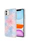 iPhone 11 Compatible Glitter Patterned Glossy Task Case-Blue