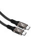 كابل بيانات أسود QG01 من النوع C إلى النوع C USB4 PD بقدرة 240 وات وسرعة 40 جيجابت في الثانية ودقة 8K عند 60 هرتز بطول 0.5 متر - 4