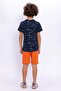 2725-g Gray Laci Shark Shark Pattern Shorts Set - 5
