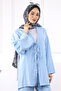 Baby Blue Kimono Pants Modal Set - 4