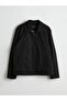 Lcwaikiki Classic Black Shirt Collar Men's Jacket - 6
