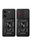 Tecno Camon 20 Pro 5g Case Magnetic Stand Camera Protected Sliding Vega Cover - Black - 7