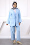 Baby Blue Kimono Pants Modal Set
