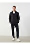 Lcwaikiki Classic Black Shirt Collar Men's Jacket - 2
