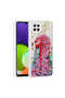 Galaxy M32 Case Silvery Patterned Camera Protected Glossy Klfs Popy Cover - Kulübe