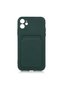 حافظة Ofix متوافقة مع هاتف iPhone 12 - أخضر داكن